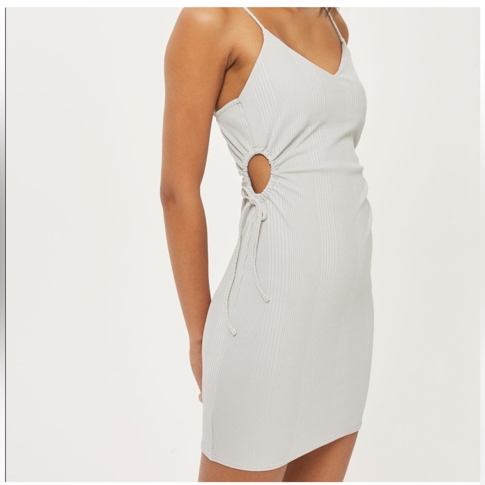 Topshop Light Gray Mini Dress